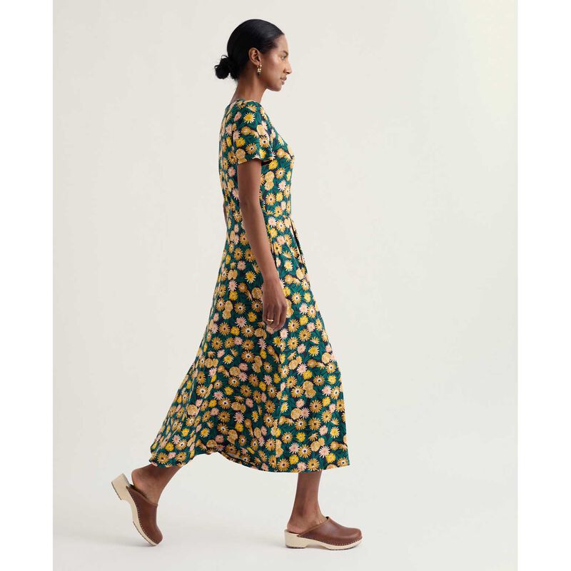 Seasalt Cornwall S/S Veronica Dress - Marigold Meadow Inkwell image number 2